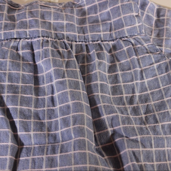 H&M Girls Long Sleeve Tunic Top Chambray Lightweight Pink Detail 1.5-2 Years - Picture 5 of 5